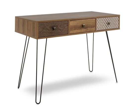 Κονσόλα Boho pakoworld καρυδί με μεταλλικά πόδια 100x50,5x74,5εκ - ΣΥΡΤΑΡΙΕΡΕΣ - ΤΟΥΑΛΕΤΕΣ στο Milonadakis.gr