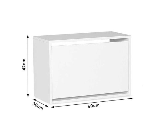 Παπουτσοθήκη ανακλινόμενη Step 6 ζεύγων pakoworld σε χρώμα λευκό 60x30x42εκ - ΝΤΟΥΛΑΠΙΑ - ΠΑΠΟΥΤΣΟΘΗΚΕΣ στο Milonadakis.gr