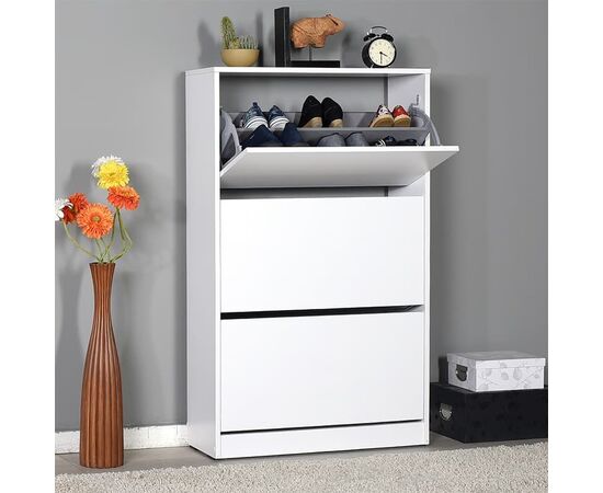 Παπουτσοθήκη ανακλινόμενη Step 18 ζεύγων pakoworld σε χρώμα λευκό 73x26x119εκ - ΝΤΟΥΛΑΠΙΑ - ΠΑΠΟΥΤΣΟΘΗΚΕΣ στο Milonadakis.gr