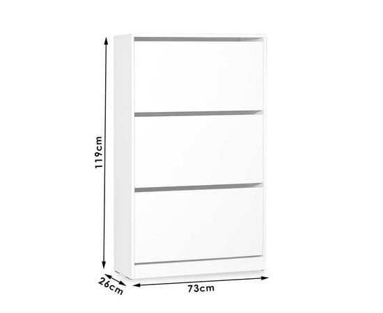 Παπουτσοθήκη ανακλινόμενη Step 18 ζεύγων pakoworld σε χρώμα λευκό 73x26x119εκ - ΝΤΟΥΛΑΠΙΑ - ΠΑΠΟΥΤΣΟΘΗΚΕΣ στο Milonadakis.gr