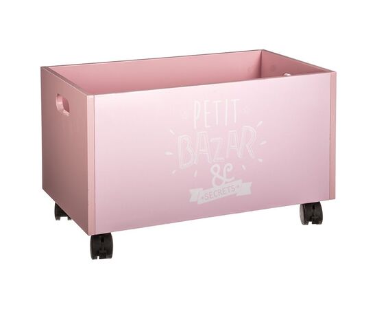 Κουτί αποθήκευσης τροχήλατο Toys pakoworld ροζ 48x28x28,5εκ - ΠΑΙΔΙΚΟ ΔΩΜΑΤΙΟ στο Milonadakis.gr