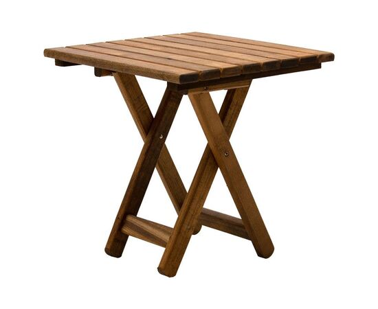 Τραπέζι Retto pakoworld μασίφ ξύλο οξιάς καρυδί εμποτισμού 45x45x48εκ - ΤΡΑΠΕΖΙΑ ΕΞ. ΧΩΡΟΥ στο Milonadakis.gr