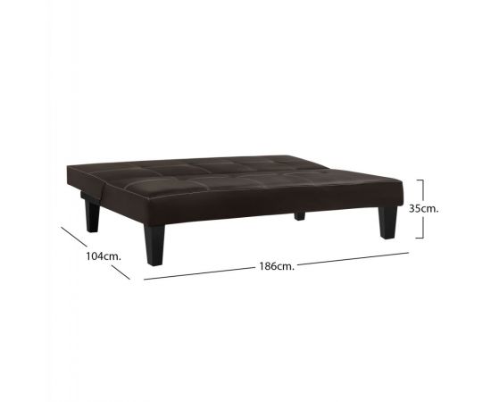 ΚΑΝΑΠΕΣ ΚΡΕΒΑΤΙ 3Θ HM3002.04 ΚΑΦΕ PU ΜΕ ΓΑΖΙΑ 186x90x82 - ΚΑΝΑΠΕΔΕΣ-ΣΑΛΟΝΙΑ στο Milonadakis.gr