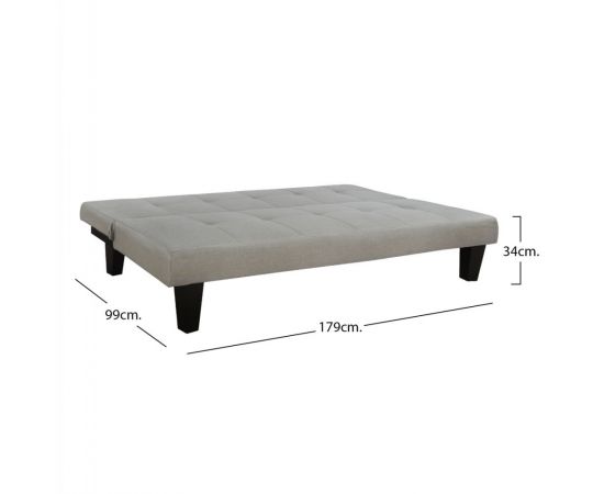 ΚΑΝΑΠΕΣ ΚΡΕΒΑΤΙ ODESSA HM3000.01 ΥΦΑΣΜΑ ΜΠΕΖ 179x80x79 εκ. - ΚΑΝΑΠΕΔΕΣ-ΣΑΛΟΝΙΑ στο Milonadakis.gr