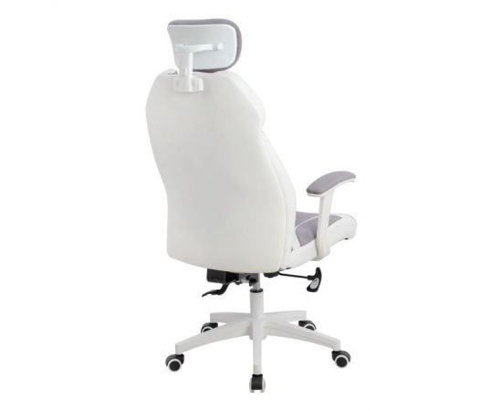 ΚΑΡΕΚΛΑ ΓΡΑΦΕΙΟΥ SALENA HM1086.10 ΣΕ ΓΚΡΙ ΛΕΥΚΟ ΧΡΩΜΑ 65x73x130 εκ. - ΚΑΡΕΚΛΕΣ ΓΡΑΦΕΙΟΥ στο Milonadakis.gr