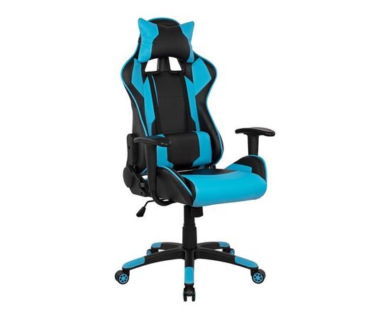 ΠΟΛΥΘΡΟΝΑ GAMING DARIUS HM1072.08 ΜΑΥΡΗ-ΣΙΕΛ 66,5x70x(122-129) cm - ΚΑΡΕΚΛΕΣ ΓΡΑΦΕΙΟΥ στο Milonadakis.gr