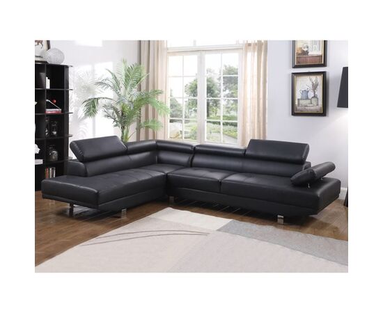 ΚΑΝΑΠΕΣ ΓΩΝΙΑ GORO ΑΡΙΣΤΕΡΗ HM3084.02L ΑΠΟ ΜΑΥΡΟ PU 270x200x87Υεκ - ΚΑΝΑΠΕΔΕΣ-ΣΑΛΟΝΙΑ στο Milonadakis.gr