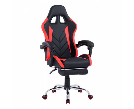 ΠΟΛΥΘΡΟΝΑ GAMING RUTT ΜΕ ΑΝΑΚΛΙΝΟΜΕΝΗ ΠΛΑΤΗ ΚΑΙ ΥΠΟΠΟΔΙΟ HM1156.01 ΣΕ ΧΡΩΜΑ ΜΑΥΡΟ-ΚΟΚΚΙΝΟ - ΚΑΡΕΚΛΕΣ ΓΡΑΦΕΙΟΥ στο Milonadakis.gr
