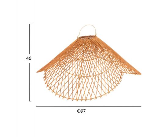 ΦΩΤΙΣΤΙΚΟ ΟΡΟΦΗΣ ΚΡΕΜΑΣΤΟ HM7880.02 RATTAN ΣΕ ΜΠΕΖ ΤΗΣ ΑΜΜΟΥ ΧΡΩΜΑ Φ97x46Υεκ - ΦΩΤΙΣΤΙΚΑ ΟΡΟΦΗΣ στο Milonadakis.gr