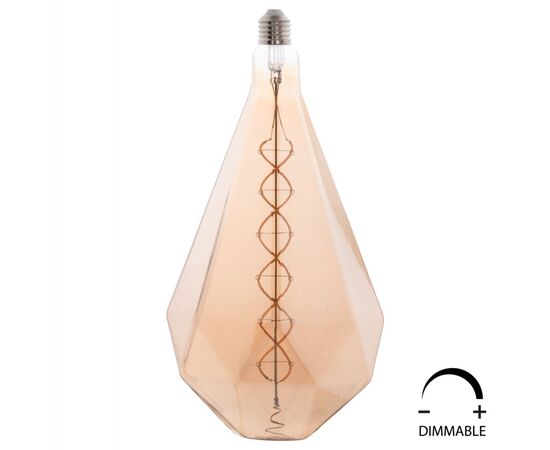 ΛΑΜΠΤΗΡΑΣ LED FILAMENT 8W E27 3000K GOLD COLOR DIMMABLE HM4057 - ΦΩΤΙΣΜΟΣ ΟΙΚΟΝΟΜΙΑΣ στο Milonadakis.gr
