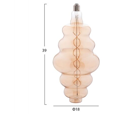 ΛΑΜΠΤΗΡΑΣ LED FILAMENT 8W E27 3000K GOLD COLOR DIMMABLE  HM4056.02 - ΦΩΤΙΣΜΟΣ ΟΙΚΟΝΟΜΙΑΣ στο Milonadakis.gr
