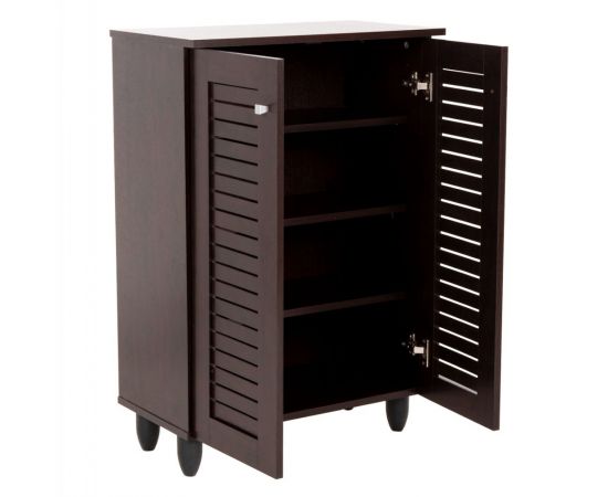 ΠΑΠΟΥΤΣΟΘΗΚΗ-ΝΤΟΥΛΑΠΑ PROLLY HM9608.01 ΜΕΛΑΜΙΝΗ WENGE-2ΠΟΡΤΕΣ-4ΡΑΦΙΑ 60x34x88Υεκ. - ΝΤΟΥΛΑΠΙΑ - ΠΑΠΟΥΤΣΟΘΗΚΕΣ στο Milonadakis.gr