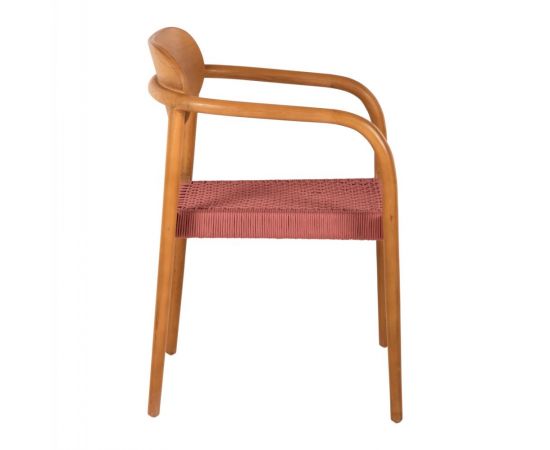 ΠΟΛΥΘΡΟΝΑ OSLO HM9636.06 ΞΥΛΟ TEAK ΦΥΣΙΚΟ & ΡΟΖ ΣΧΟΙΝΙ 55x54x80Yεκ. - ΚΑΡΕΚΛΕΣ - ΠΟΛΥΘΡΟΝΕΣ ΕΣ. στο Milonadakis.gr