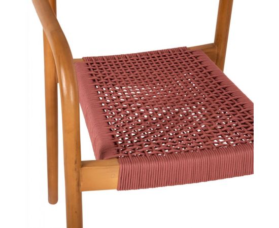 ΠΟΛΥΘΡΟΝΑ OSLO HM9636.06 ΞΥΛΟ TEAK ΦΥΣΙΚΟ & ΡΟΖ ΣΧΟΙΝΙ 55x54x80Yεκ. - ΚΑΡΕΚΛΕΣ - ΠΟΛΥΘΡΟΝΕΣ ΕΣ. στο Milonadakis.gr