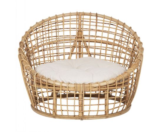 ΠΟΛΥΘΡΟΝΑ ENTO HM9814 RATTAN ΣΕ ΦΥΣΙΚΟ-ΛΕΥΚΟ ΜΑΞΙΛΑΡΙ 106x94x82Yεκ. - ΚΑΡΕΚΛΕΣ - ΠΟΛΥΘΡΟΝΕΣ στο Milonadakis.gr