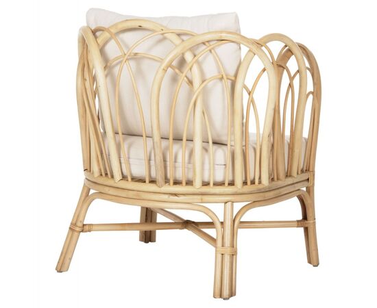 ΠΟΛΥΘΡΟΝΑ ESTOR HM9817 RATTAN ΣΕ ΦΥΣΙΚΟ-ΛΕΥΚΟ ΜΑΞΙΛΑΡΙ 78x75x92Υ εκ. - ΚΑΡΕΚΛΕΣ - ΠΟΛΥΘΡΟΝΕΣ στο Milonadakis.gr