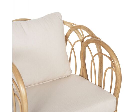 ΠΟΛΥΘΡΟΝΑ ESTOR HM9817 RATTAN ΣΕ ΦΥΣΙΚΟ-ΛΕΥΚΟ ΜΑΞΙΛΑΡΙ 78x75x92Υ εκ. - ΚΑΡΕΚΛΕΣ - ΠΟΛΥΘΡΟΝΕΣ στο Milonadakis.gr