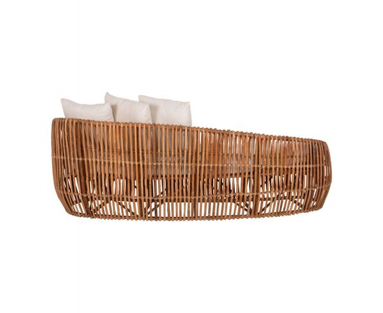 ΚΑΝΑΠΕΣ-ΑΝΑΚΛΙΝΤΡΟ LANTRY HM5991 ΦΥΣΙΚΟ RATTAN- ΛΕΥΚΑ ΜΑΞΙΛΑΡΙΑ 215x60x78Yεκ. - ΚΑΝΑΠΕΔΕΣ στο Milonadakis.gr