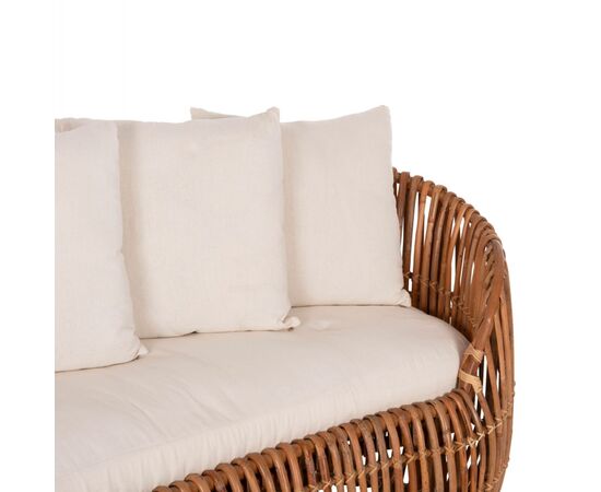 ΚΑΝΑΠΕΣ-ΑΝΑΚΛΙΝΤΡΟ LANTRY HM5991 ΦΥΣΙΚΟ RATTAN- ΛΕΥΚΑ ΜΑΞΙΛΑΡΙΑ 215x60x78Yεκ. - ΚΑΝΑΠΕΔΕΣ στο Milonadakis.gr