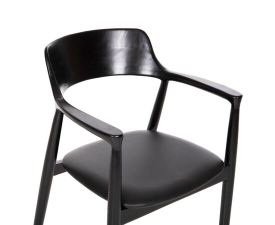 ΠΟΛΥΘΡΟΝΑ ΤΡΑΠΕΖΑΡΙΑΣ KINGSLEY HM9634.02 ΞΥΛΟ ΜΑΟΝΙ- ΜΑΥΡΟ VINYL 58x53x80Yεκ. - ΚΑΡΕΚΛΕΣ - ΠΟΛΥΘΡΟΝΕΣ ΕΣ. στο Milonadakis.gr