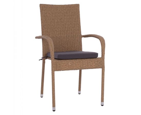 ΠΟΛΥΘΡΟΝΑ ΜΕΤΑΛΛΙΚΗ ANISHA HM5685.02 ΜΕ ΜΑΞΙΛΑΡΙ WICKER ΚΑΦΕ-ΜΟΚΑ ΣΤΟΙΒ/ΜΕΝΗ 56x60x94 εκ. - ΚΑΡΕΚΛΕΣ - ΠΟΛΥΘΡΟΝΕΣ στο Milonadakis.gr