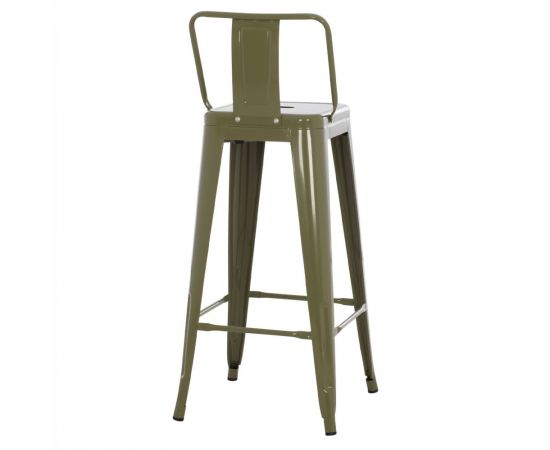 ΣΚΑΜΠΟ BAR ΜΕΤΑΛΛΙΚΟ MELITA ME ΠΛΑΤΗ ΣΕ DARK OLIVE GREEN HM8643.03 43Χ43Χ100εκ. - ΣΚΑΜΠΟ ΜΠΑΡ στο Milonadakis.gr