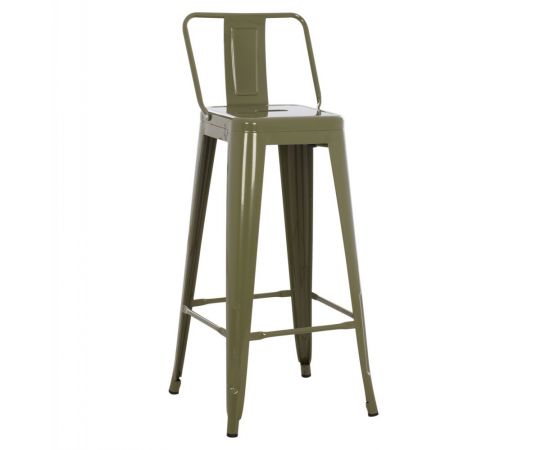 ΣΚΑΜΠΟ BAR ΜΕΤΑΛΛΙΚΟ MELITA ME ΠΛΑΤΗ ΣΕ DARK OLIVE GREEN HM8643.03 43Χ43Χ100εκ. - ΣΚΑΜΠΟ ΜΠΑΡ στο Milonadakis.gr