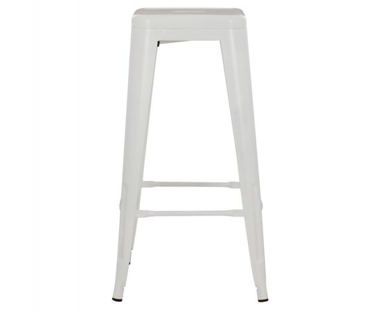 ΣΚΑΜΠΟ BAR ΜΕΤΑΛΛΙΚΟ MELITA ΣΕ ΛΕΥΚΟ ΜΑΤ HM8642.21 43x43x78 εκ. - ΣΚΑΜΠΟ ΜΠΑΡ στο Milonadakis.gr