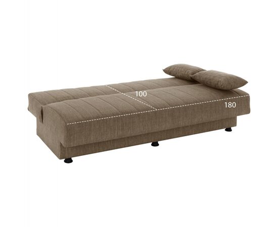 ΚΑΝΑΠΕΣ ΚΡΕΒΑΤΙ ANDRI ΤΡΙΘΕΣΙΟΣ ΚΑΦΕ HM3239.02 180x72x77Υ εκ. - ΚΑΝΑΠΕΔΕΣ-ΣΑΛΟΝΙΑ στο Milonadakis.gr