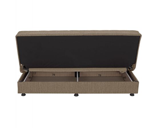 ΚΑΝΑΠΕΣ ΚΡΕΒΑΤΙ ANDRI ΤΡΙΘΕΣΙΟΣ ΚΑΦΕ HM3239.02 180x72x77Υ εκ. - ΚΑΝΑΠΕΔΕΣ-ΣΑΛΟΝΙΑ στο Milonadakis.gr