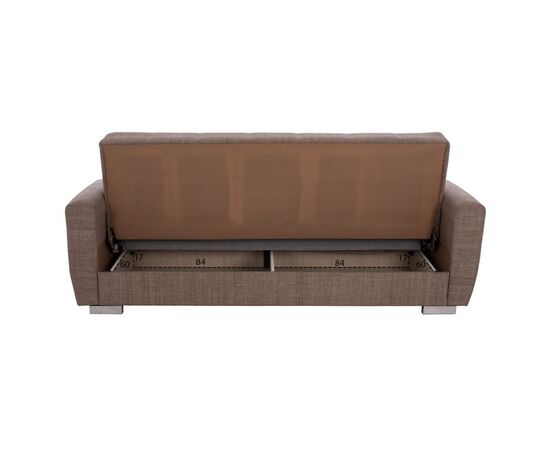 ΚΑΝΑΠΕΣ ΚΡΕΒΑΤΙ POLYA ΤΡΙΘΕΣΙΟΣ ΚΑΦΕ HM3240.02 215x80x77 εκ. - ΚΑΝΑΠΕΔΕΣ-ΣΑΛΟΝΙΑ στο Milonadakis.gr
