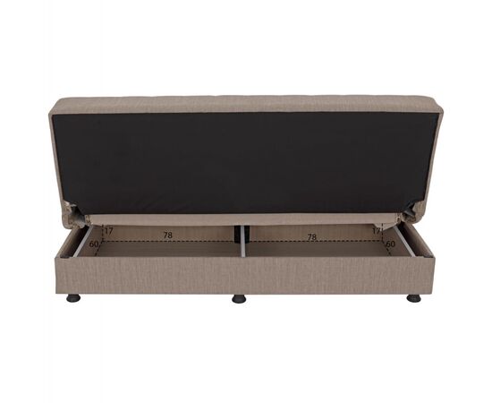 ΚΑΝΑΠΕΣ ΚΡΕΒΑΤΙ ANDRI ΤΡΙΘΕΣΙΟΣ ΜΠΕΖ HM3239.04 180x72x77Υ εκ. - ΚΑΝΑΠΕΔΕΣ-ΣΑΛΟΝΙΑ στο Milonadakis.gr