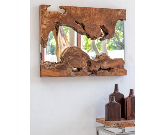 ΚΑΘΡΕΠΤΗΣ HM9361 ΑΠΟ ΜΑΣΙΦ ΞΥΛΟ ΤEAK ΦΥΣΙΚΟ 62X62X5ΕΚ. - ΚΑΘΡΕΠΤΕΣ στο Milonadakis.gr