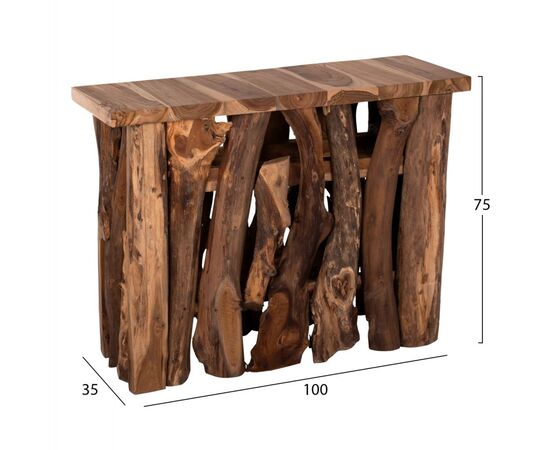 ΚΟΝΣΟΛΑ HM9336 ΑΠΟ ΜΑΣΙΦ ΞΥΛΟ ΤEAK ΦΥΣΙΚΟ 100X35X75Y εκ. - ΜΠΟΥΦΕΔΕΣ-ΚΟΝΣΟΛΕΣ στο Milonadakis.gr