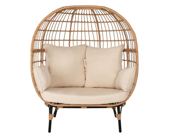ΠΟΛΥΘΡΟΝΑ ΦΩΛΙΑ MIAMI 2 ΑΤΟΜΩΝ ΤΥΠΟΥ RATTAN HM5870.01 130x80x157Υ εκ. - ΚΑΡΕΚΛΕΣ - ΠΟΛΥΘΡΟΝΕΣ στο Milonadakis.gr