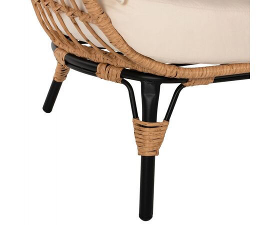 ΠΟΛΥΘΡΟΝΑ ΦΩΛΙΑ MIAMI 2 ΑΤΟΜΩΝ ΤΥΠΟΥ RATTAN HM5870.01 130x80x157 εκ. - ΚΑΡΕΚΛΕΣ - ΠΟΛΥΘΡΟΝΕΣ στο Milonadakis.gr