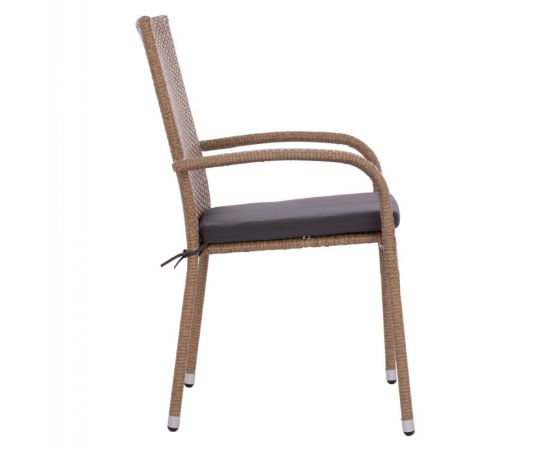 ΠΟΛΥΘΡΟΝΑ ΜΕΤΑΛΛΙΚΗ ANISHA HM5685.02 ΜΕ ΜΑΞΙΛΑΡΙ WICKER ΚΑΦΕ-ΜΟΚΑ ΣΤΟΙΒ/ΜΕΝΗ 56x60x94 εκ. - ΚΑΡΕΚΛΕΣ - ΠΟΛΥΘΡΟΝΕΣ στο Milonadakis.gr
