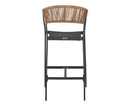 ΣΚΑΜΠΟ ΑΛΟΥΜΙΝΙΟΥ ΜΕ ΜΠΡΑΤΣΑ ΑΝΘΡΑΚΙ PE RATTAN TEXTLINE 56x58x105Y εκ.HM5892.01 - ΣΚΑΜΠΩ στο Milonadakis.gr