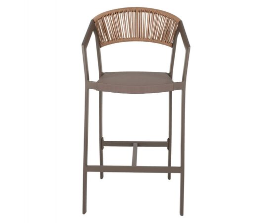 ΣΚΑΜΠΟ ΑΛΟΥΜΙΝΙΟΥ ΜΕ ΜΠΡΑΤΣΑ ΣΑΜΠΑΝΙΖΕ RATTAN ΛΕΥΚΟ TEXTLINE HM5892.03 56x58x105Y εκ. - ΣΚΑΜΠΩ στο Milonadakis.gr