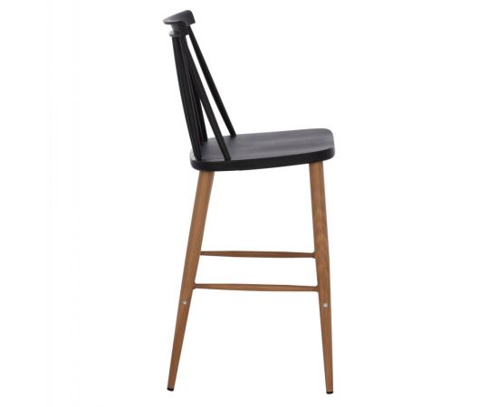 ΣΚΑΜΠΟ ΜΠΑΡ VANESSA ΜΑΥΡΟ ΜΕΣΑΙΟΥ ΥΨΟΥΣ HM9300.02  43x45x97Υεκ. - ΣΚΑΜΠΟ ΜΠΑΡ στο Milonadakis.gr