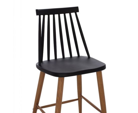 ΣΚΑΜΠΟ ΜΠΑΡ VANESSA ΜΑΥΡΟ ΜΕΣΑΙΟΥ ΥΨΟΥΣ HM9300.02  43x45x97Υεκ. - ΣΚΑΜΠΟ ΜΠΑΡ στο Milonadakis.gr