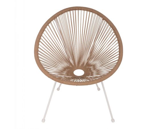 ΠΟΛΥΘΡΟΝΑ ACAPULCO Τ. ΦΩΛΙΑ ΜΕΤΑΛΛΟ ΛΕΥΚΟ ΜΕ TWISTED WICKER HM5871.02 70x73x79 εκ. - ΚΑΡΕΚΛΕΣ - ΠΟΛΥΘΡΟΝΕΣ στο Milonadakis.gr