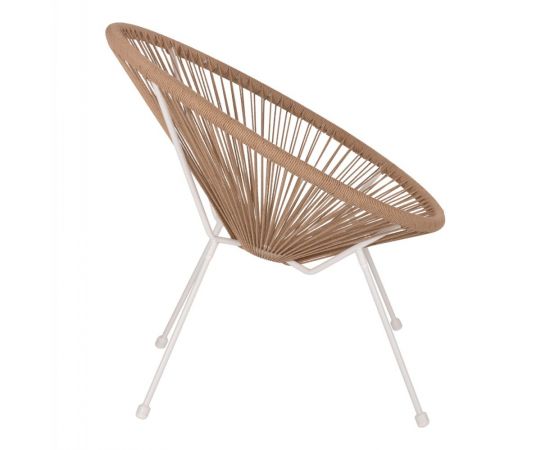ΠΟΛΥΘΡΟΝΑ ACAPULCO Τ. ΦΩΛΙΑ ΜΕΤΑΛΛΟ ΛΕΥΚΟ ΜΕ TWISTED WICKER HM5871.02 70x73x79 εκ. - ΚΑΡΕΚΛΕΣ - ΠΟΛΥΘΡΟΝΕΣ στο Milonadakis.gr