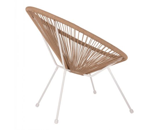 ΠΟΛΥΘΡΟΝΑ ACAPULCO Τ. ΦΩΛΙΑ ΜΕΤΑΛΛΟ ΛΕΥΚΟ ΜΕ TWISTED WICKER HM5871.02 70x73x79 εκ. - ΚΑΡΕΚΛΕΣ - ΠΟΛΥΘΡΟΝΕΣ στο Milonadakis.gr