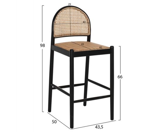 ΣΚΑΜΠΟ ΑΠΟ ΟΞΙΑ-RATTAN ΑΨΙΔΑ ΠΛΑΤΗ ΜΑΥΡΟ 43,5x50x98ΥεκHM9408.02 - ΣΚΑΜΠΟ ΜΠΑΡ στο Milonadakis.gr
