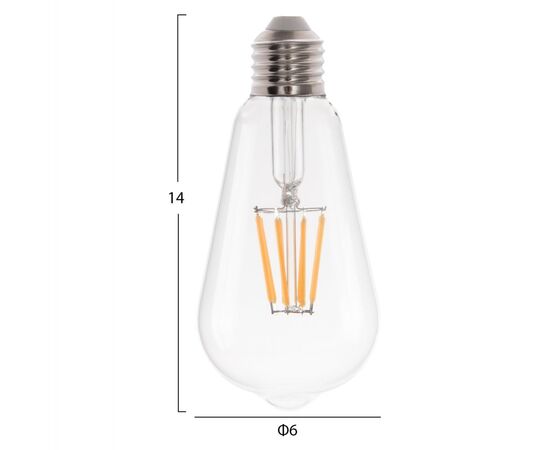 ΛΑΜΠΤΗΡΑΣ HM4188.01 LED FILAMENT 8W E27 DIMMABLE 3000K ΔΙΑΦΑΝΟΣ - ΦΩΤΙΣΜΟΣ ΟΙΚΟΝΟΜΙΑΣ στο Milonadakis.gr