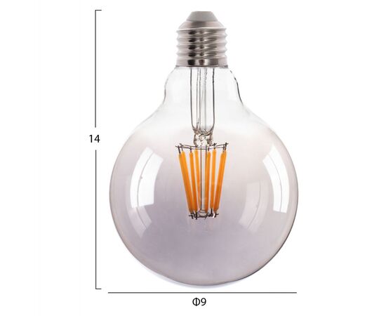 ΛΑΜΠΤΗΡΑΣ GLOBO LED FILAMENT 8W E27 3000K ΦΙΜΕ DIMMABLE HM4050.03 - ΦΩΤΙΣΜΟΣ ΟΙΚΟΝΟΜΙΑΣ στο Milonadakis.gr