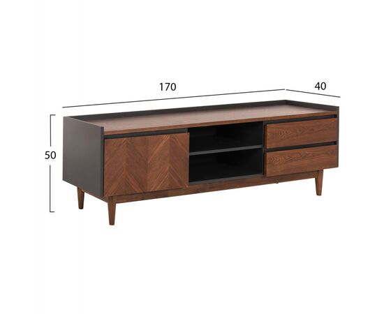 ΕΠΙΠΛΟ ΤΗΛΕΟΡΑΣΗΣ VEEN HM9741 MDF ΜΕ ΚΑΠΛΑΜΑ ΚΑΡΥΔΙΑΣ-ΚΑΡΥΔΙ&ΣΚΟΥΡΟ ΓΚΡΙ 170x40x50Υ - ΕΠΙΠΛΑ ΤΗΛΕΟΡΑΣΗΣ στο Milonadakis.gr