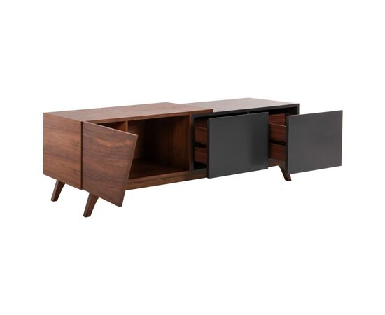 ΕΠΙΠΛΟ ΤΗΛΕΟΡΑΣΗΣ HUDSON HM9748 MDF ΚΑΠΛΑΜΑΣ ΚΑΡΥΔΙΑΣ ΚΑΡΥΔΙ&ΣΚΟΥΡΟ ΓΚΡΙ 180x40x50Υ - ΕΠΙΠΛΑ ΤΗΛΕΟΡΑΣΗΣ στο Milonadakis.gr