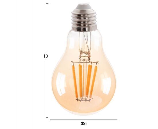 ΛΑΜΠΤΗΡΑΣ HM4045 LED FILAMENT 8W E27 3000K GOLD DIMMABLE - ΦΩΤΙΣΜΟΣ ΟΙΚΟΝΟΜΙΑΣ στο Milonadakis.gr